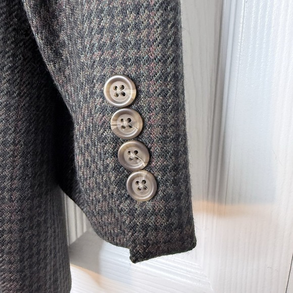 Chaps Ralph Lauren Men's Single Breast 2 Button Wool Blazer Jacket Size 42T - Picture 8 of 12